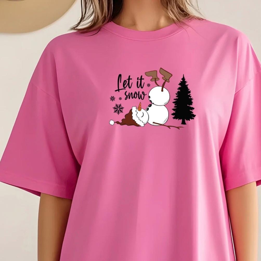 Funny Let It Snow Snowman Tee or sweatshirt