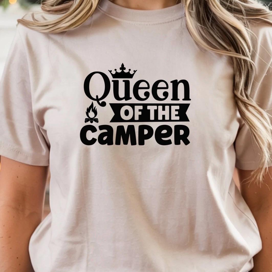 Queen of the Camper Shirt, Funny RV Camping Gift