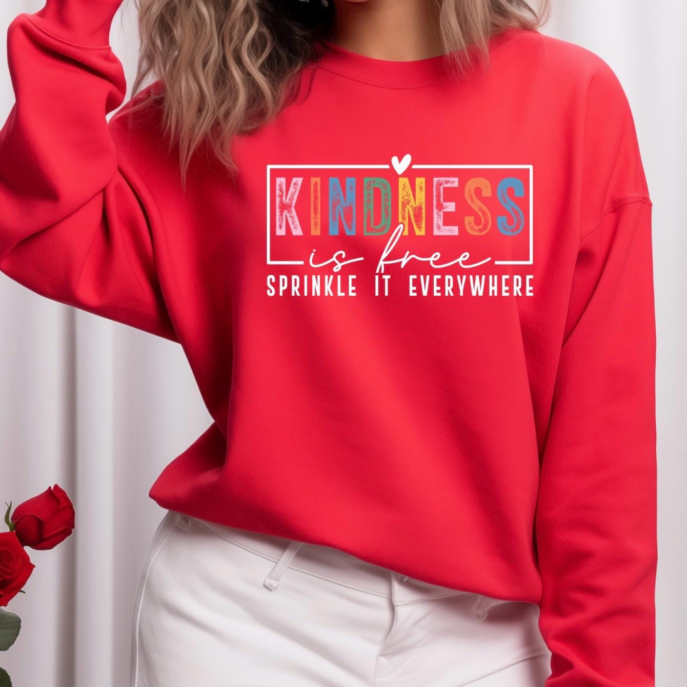 Kindness Is Free Shirt Sweatshirt | Positivity Quote Tee | Mental Health Self Care Gift