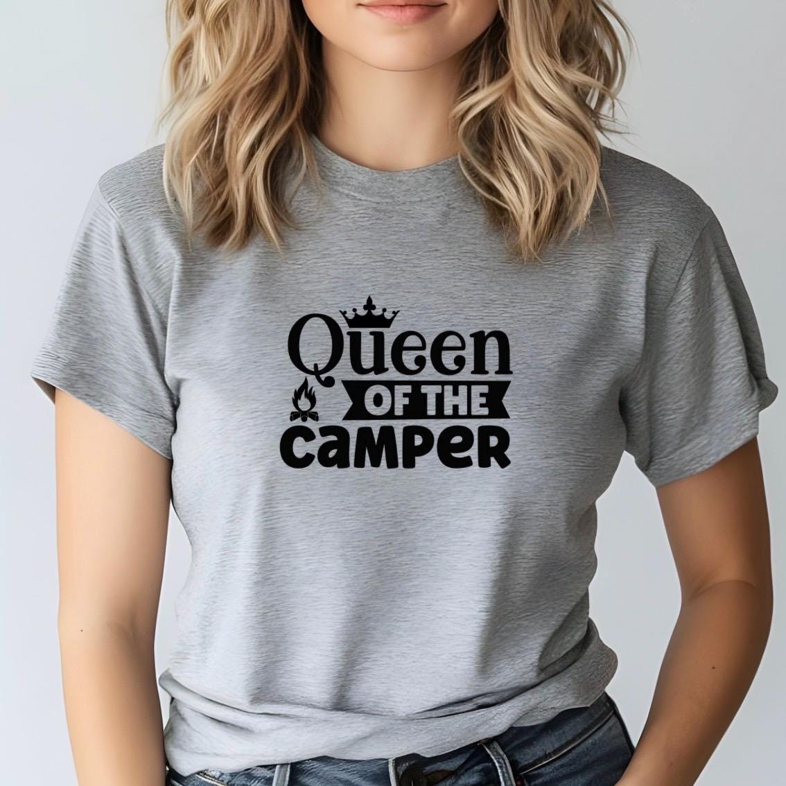 Queen of the Camper Shirt, Funny RV Camping Gift