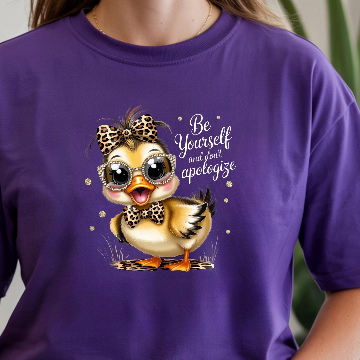 Be Yourself Shirt Cute Duck Shirt Funny Animal Tee or sweatshirt Inspirational Shirt Gift for Her Tee