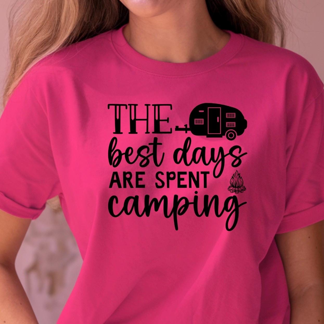 The Best Days Are Spent Camping" Graphic Tee or sweatshirt /RV Camper T-Shirt