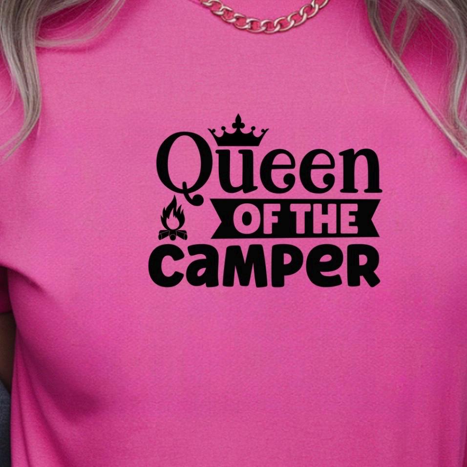 Queen of the Camper Shirt, Funny RV Camping Gift