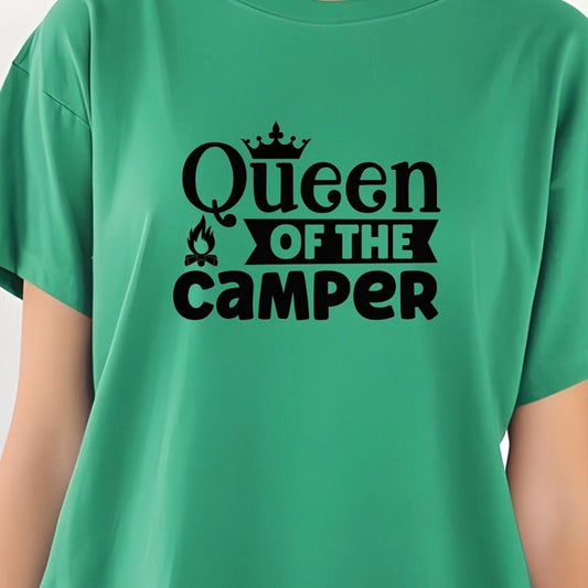 Queen of the Camper Shirt, Funny RV Camping Gift