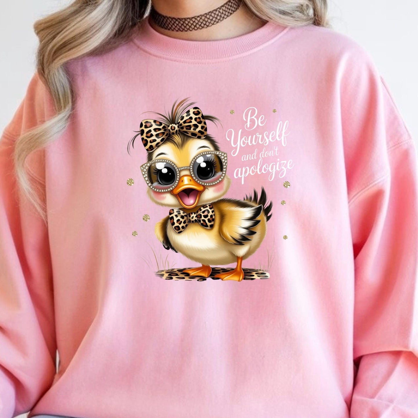 Be Yourself Shirt Cute Duck Shirt or sweatshirt Funny Animal Tee Inspirational Shirt Gift for Her Tee