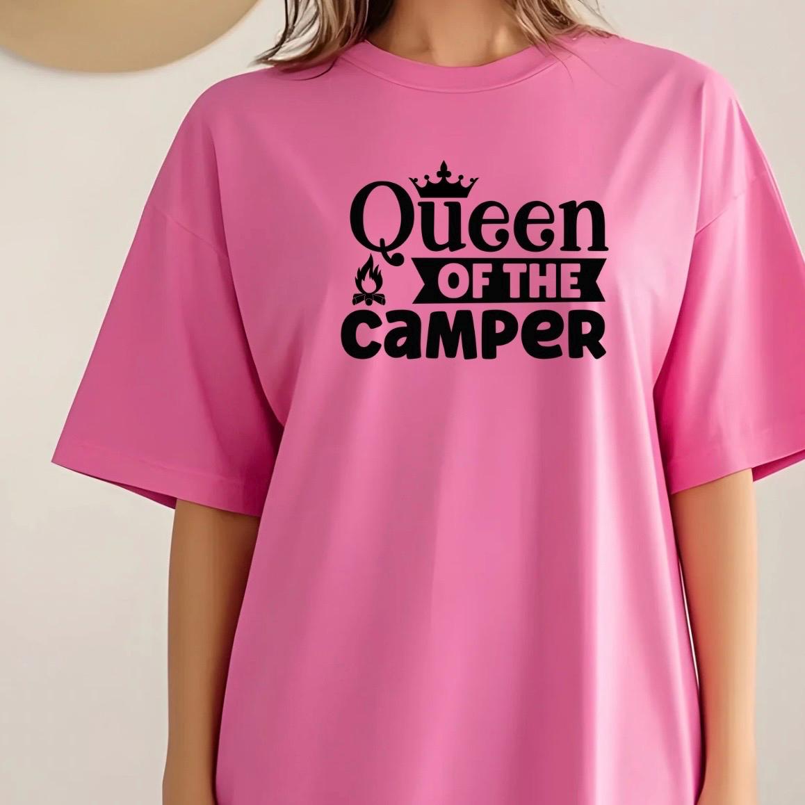 Queen of the Camper Shirt, Funny RV Camping Gift