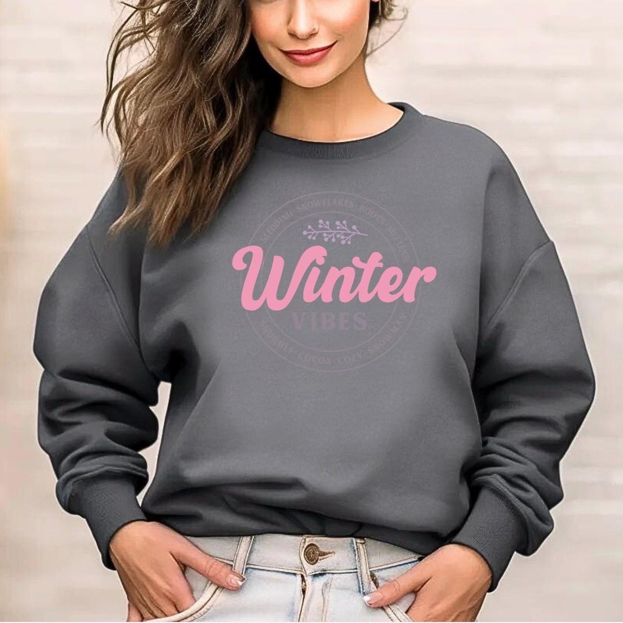 Winter Vibes" Graphic Tee | unisex Winter T-Shirt or sweatshirt for Women
