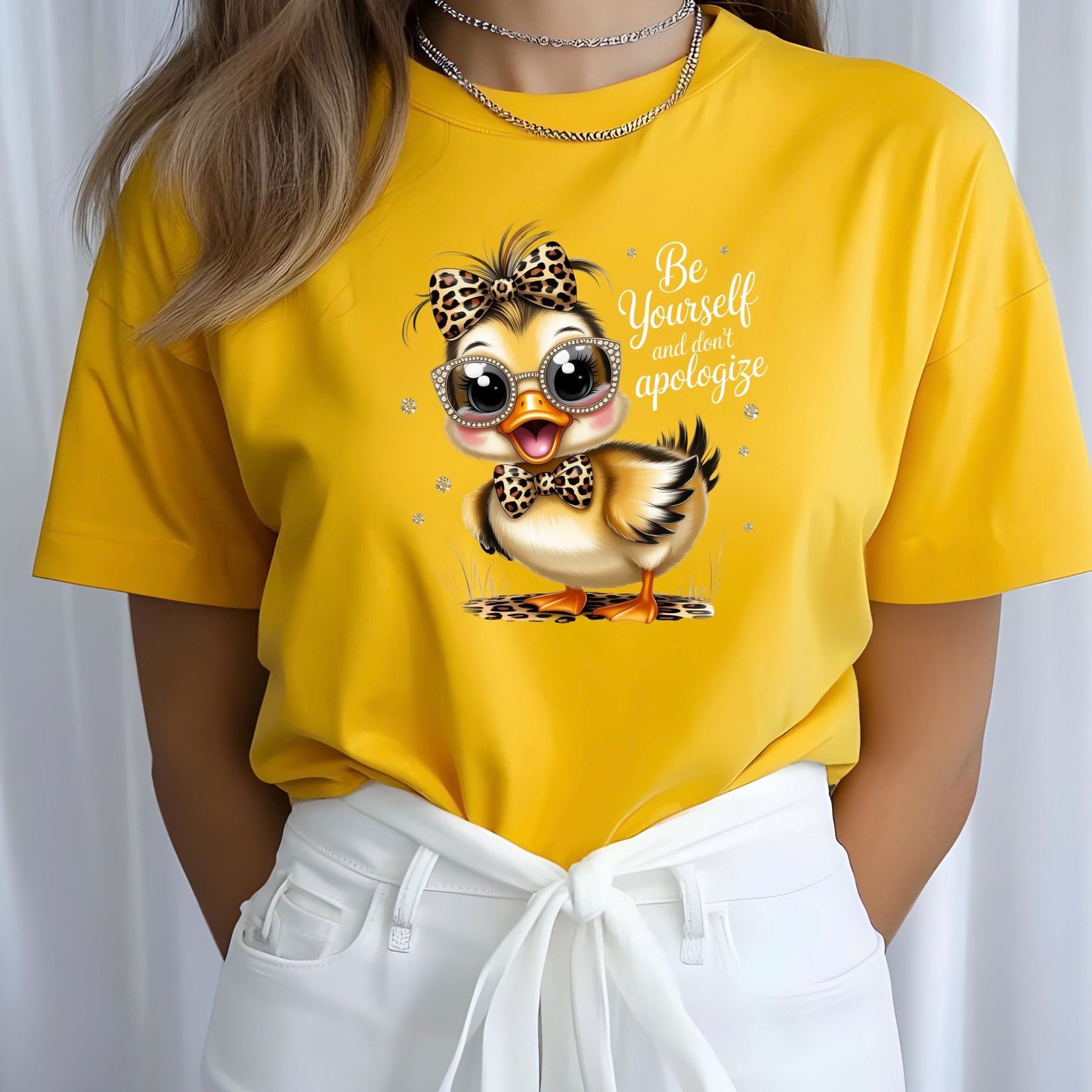 Be Yourself Shirt Cute Duck Shirt Funny Animal Tee or sweatshirt Inspirational Shirt Gift for Her Tee