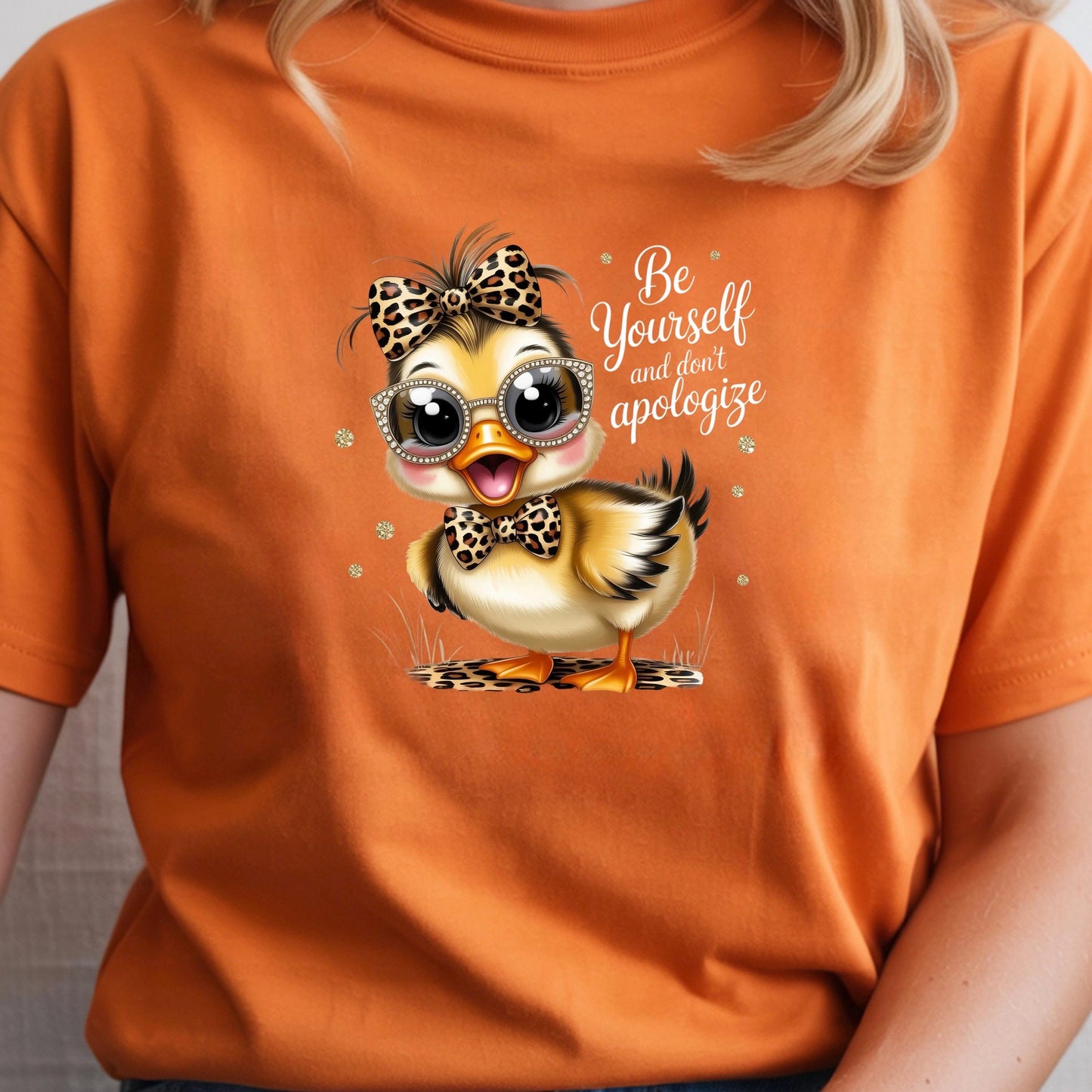 Be Yourself Shirt Cute Duck Shirt Funny Animal Tee or sweatshirt Inspirational Shirt Gift for Her Tee