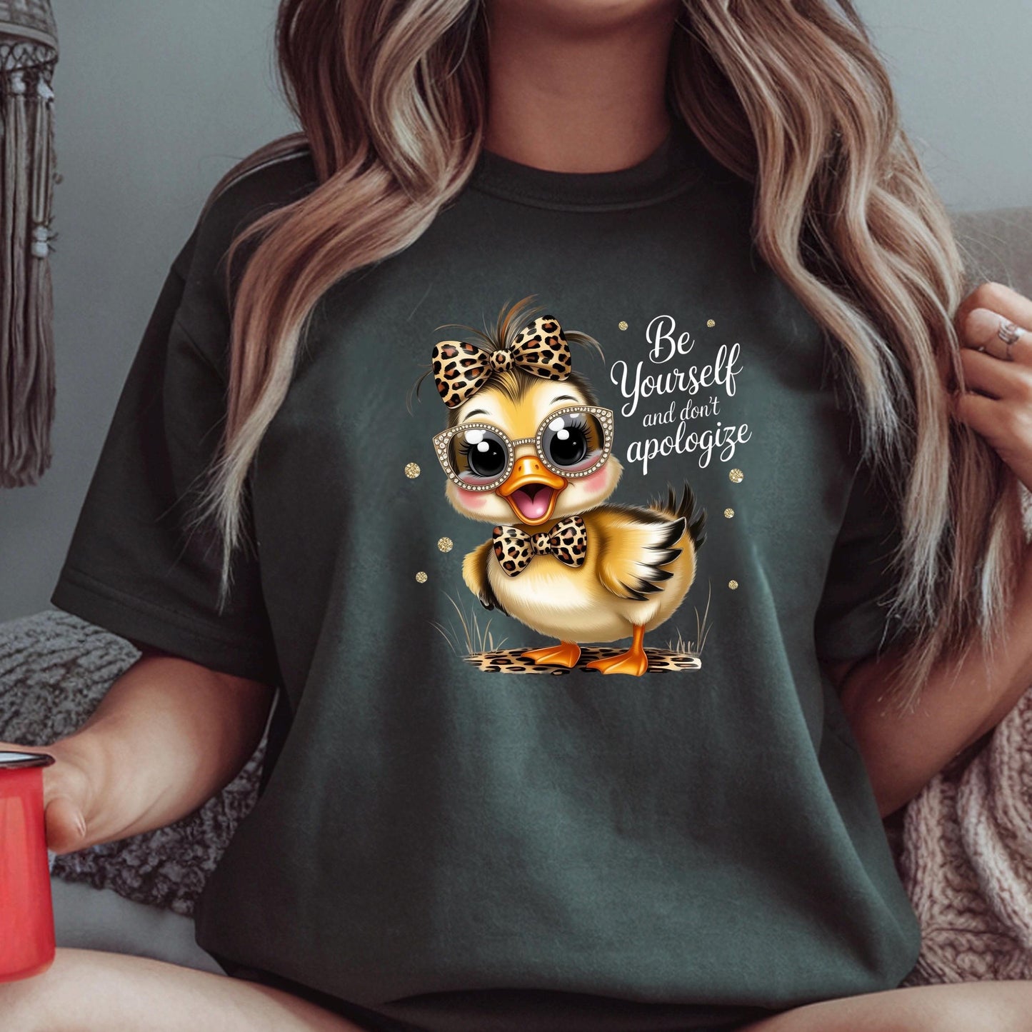 Be Yourself Shirt Cute Duck Shirt Funny Animal Tee or sweatshirt Inspirational Shirt Gift for Her Tee