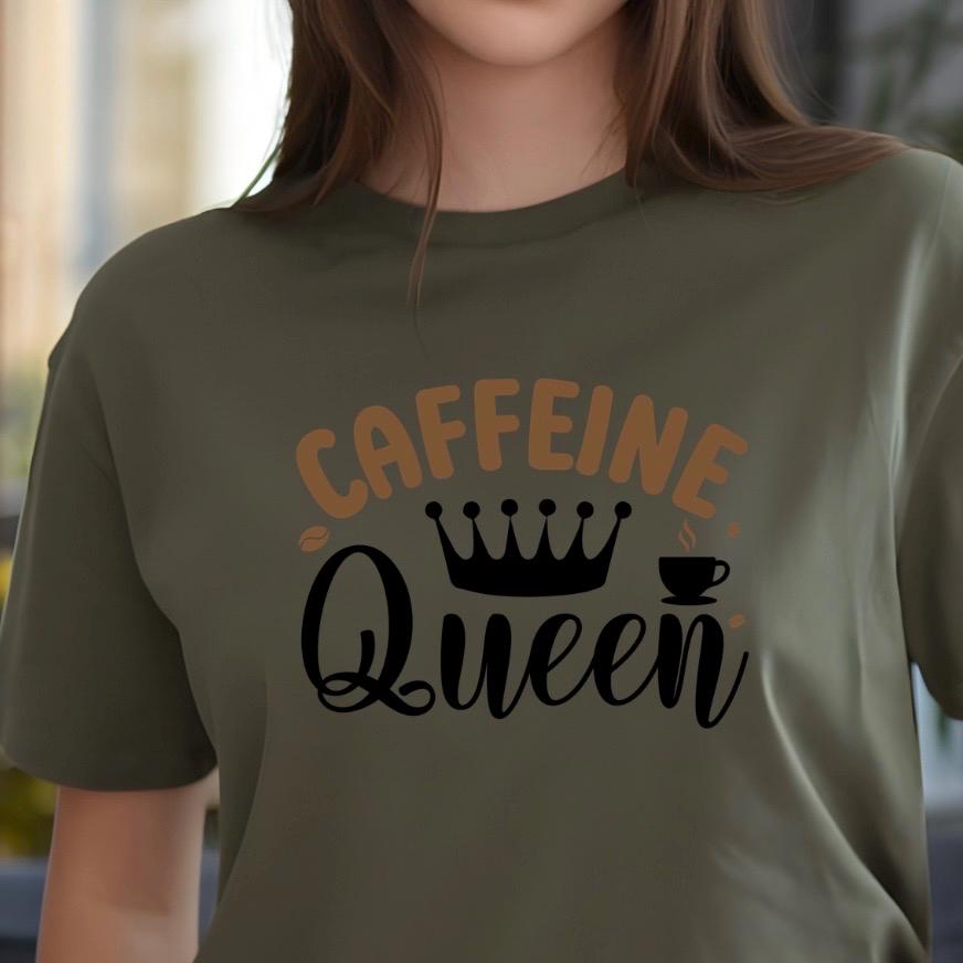 Caffeine Queen Graphic Apparel | Cozy Sweatshirt & Casual T-Shirt