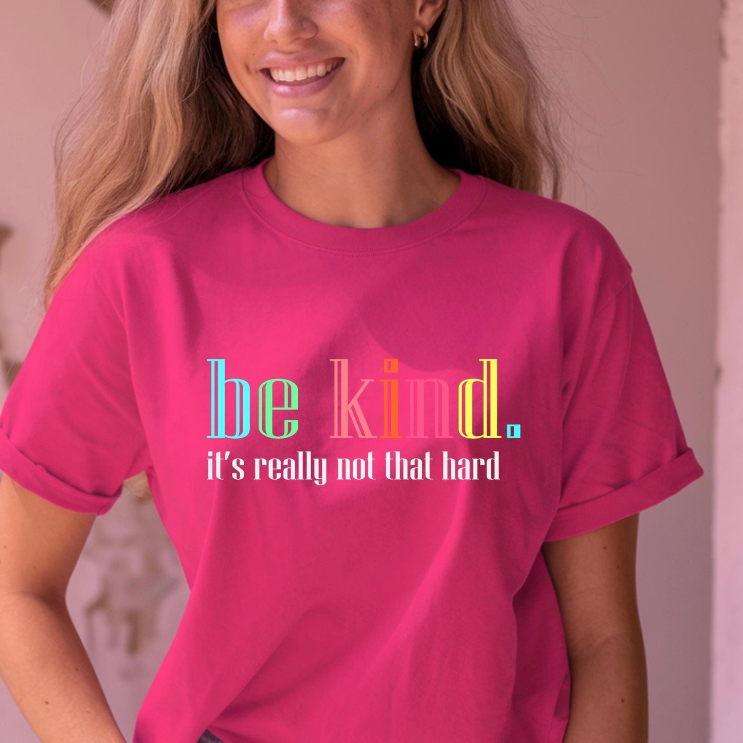 Be Kind Shirt or Sweatshirt – Motivational Quote Tee – Gildan Everyday Wear for Teens & Adults