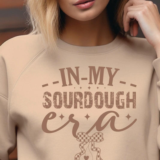 In My Sourdough Era Shirt, Baker Girl Sweatshirt, Cottagecore Bread Lover Tee, Cozy Baking Gift