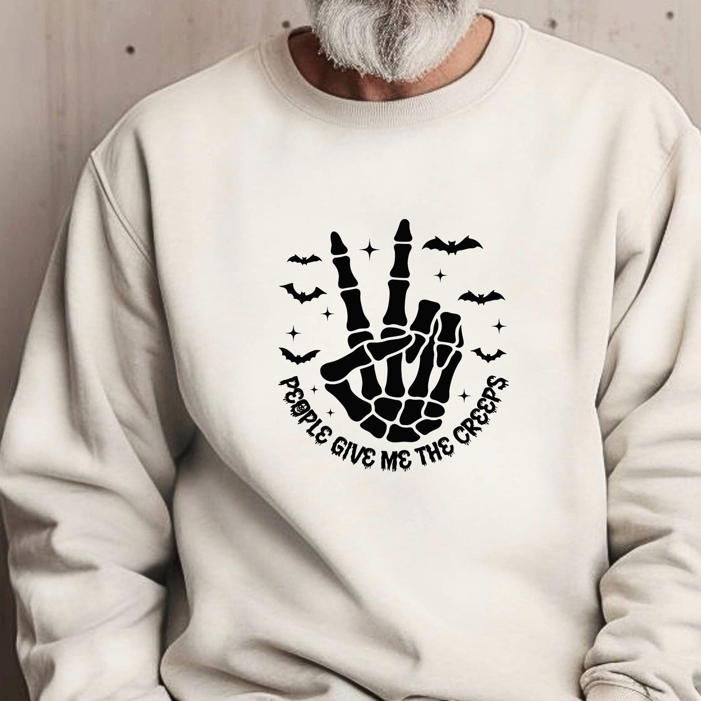 Skeleton Peace Sign Shirt, Spooky Halloween Graphic Tee, Fall Vibes
