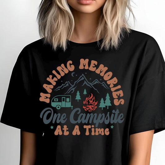 Camping Shirt or Sweatshirt – Making Memories One Campsite – RV & Nature Tee – Outdoor Adventure Gift