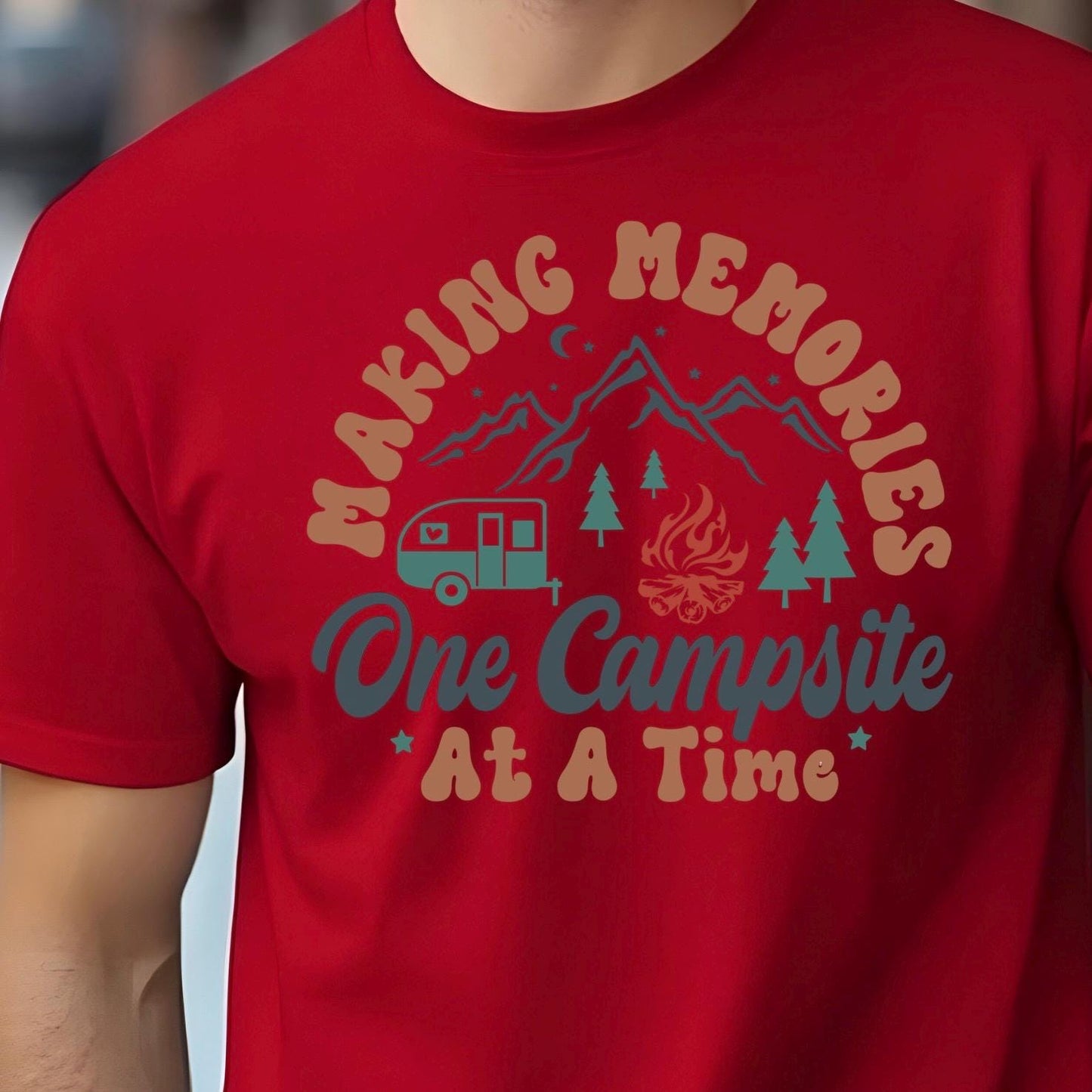 Camping Shirt or Sweatshirt – Making Memories One Campsite – RV & Nature Tee – Outdoor Adventure Gift