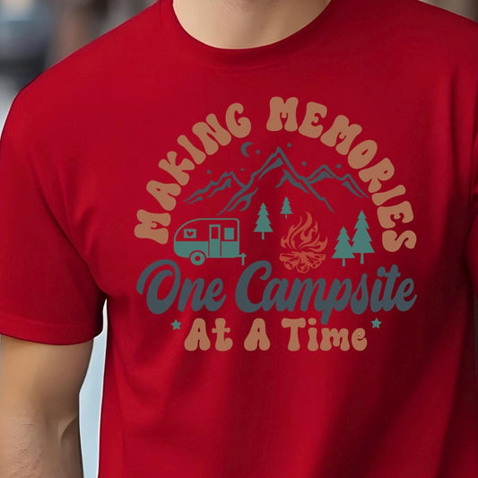 Camping Shirt or Sweatshirt – Making Memories One Campsite – RV & Nature Tee – Outdoor Adventure Gift