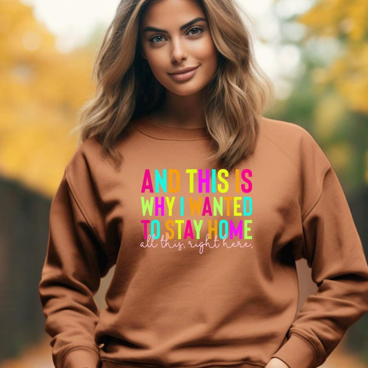 And This Is Why I Wanted To Stay Home Sweatshirt - Funny Introvert Pullover