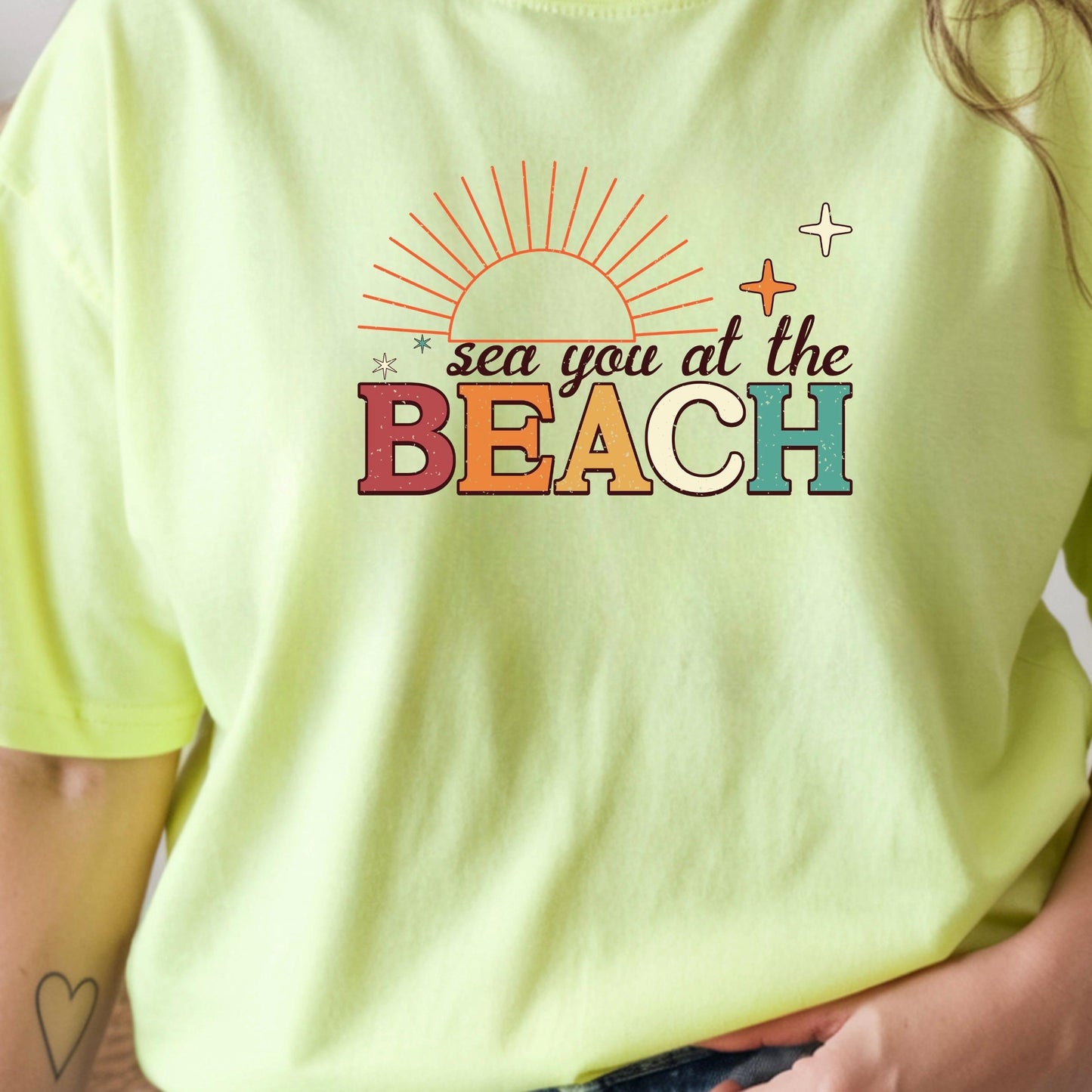 Sea You at the Beach Shirt, Beach Vacation Shirt, Summer Graphic Tee, Coastal Retro Beach Shirt