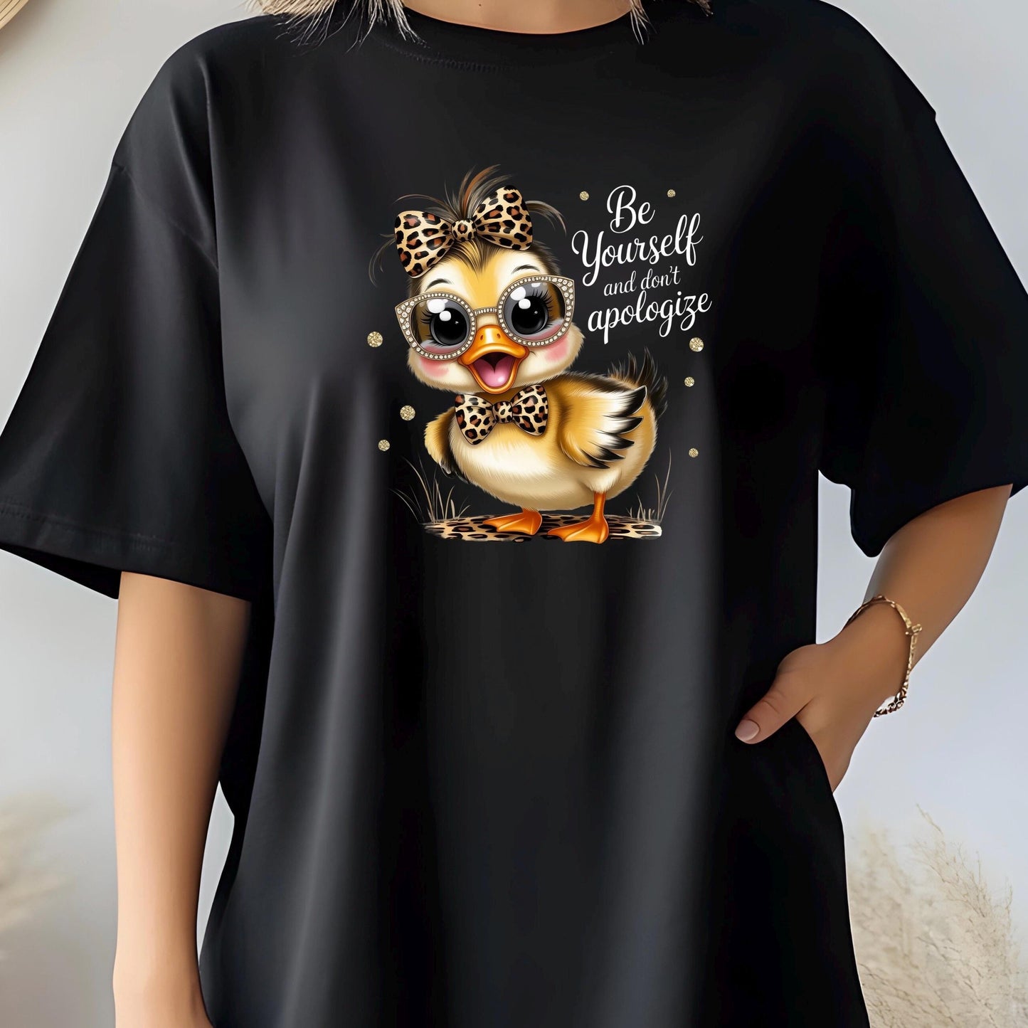 Be Yourself Shirt Cute Duck Shirt Funny Animal Tee or sweatshirt Inspirational Shirt Gift for Her Tee