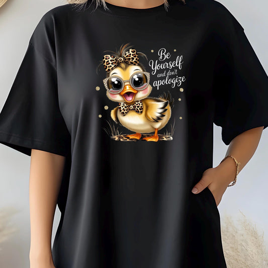 Be Yourself Shirt Cute Duck Shirt Funny Animal Tee or sweatshirt Inspirational Shirt Gift for Her Tee