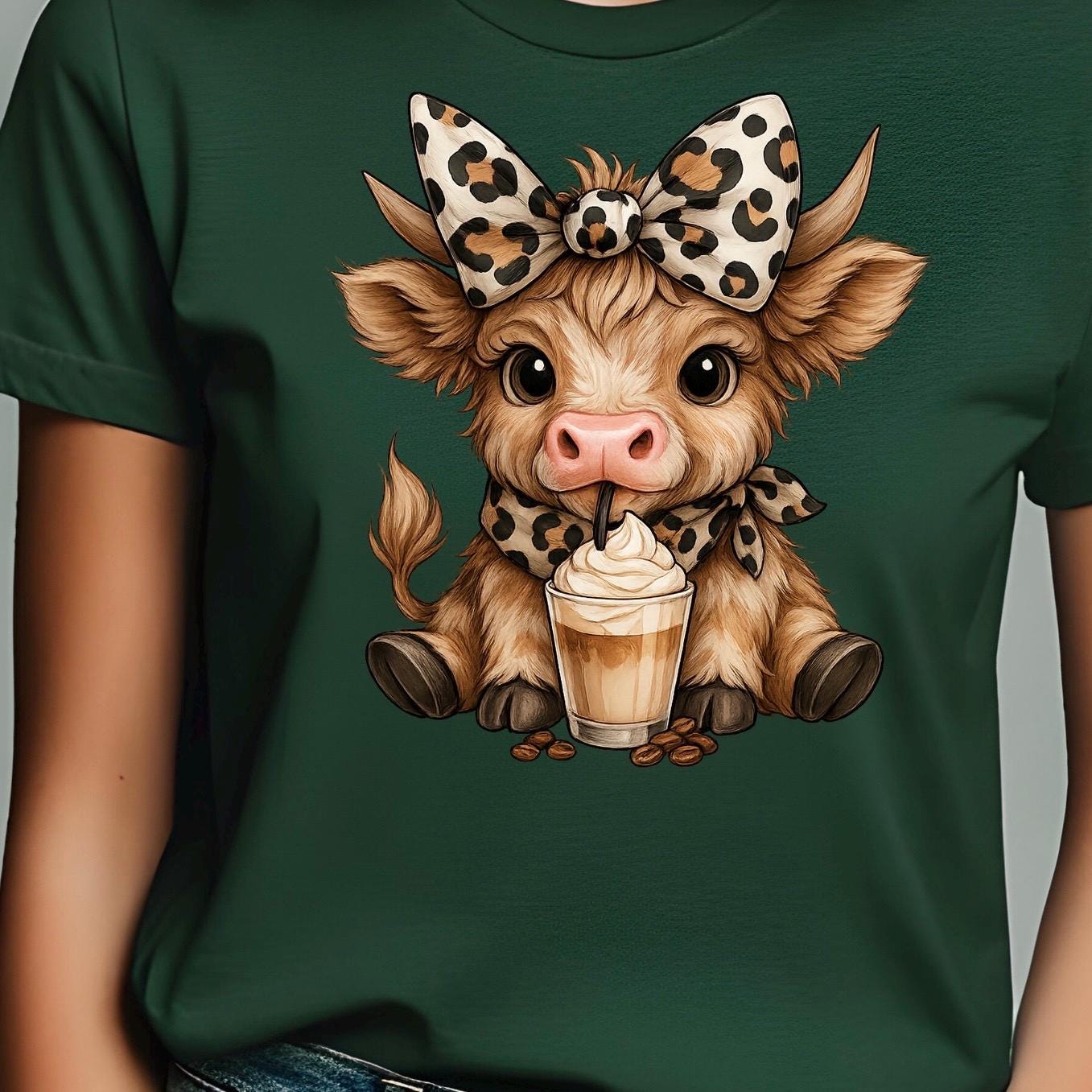 Highland Cow T Shirt or Sweatshirt Cute Cow Graphic Tee Cozy Animal Lover Gift Unisex Gildan