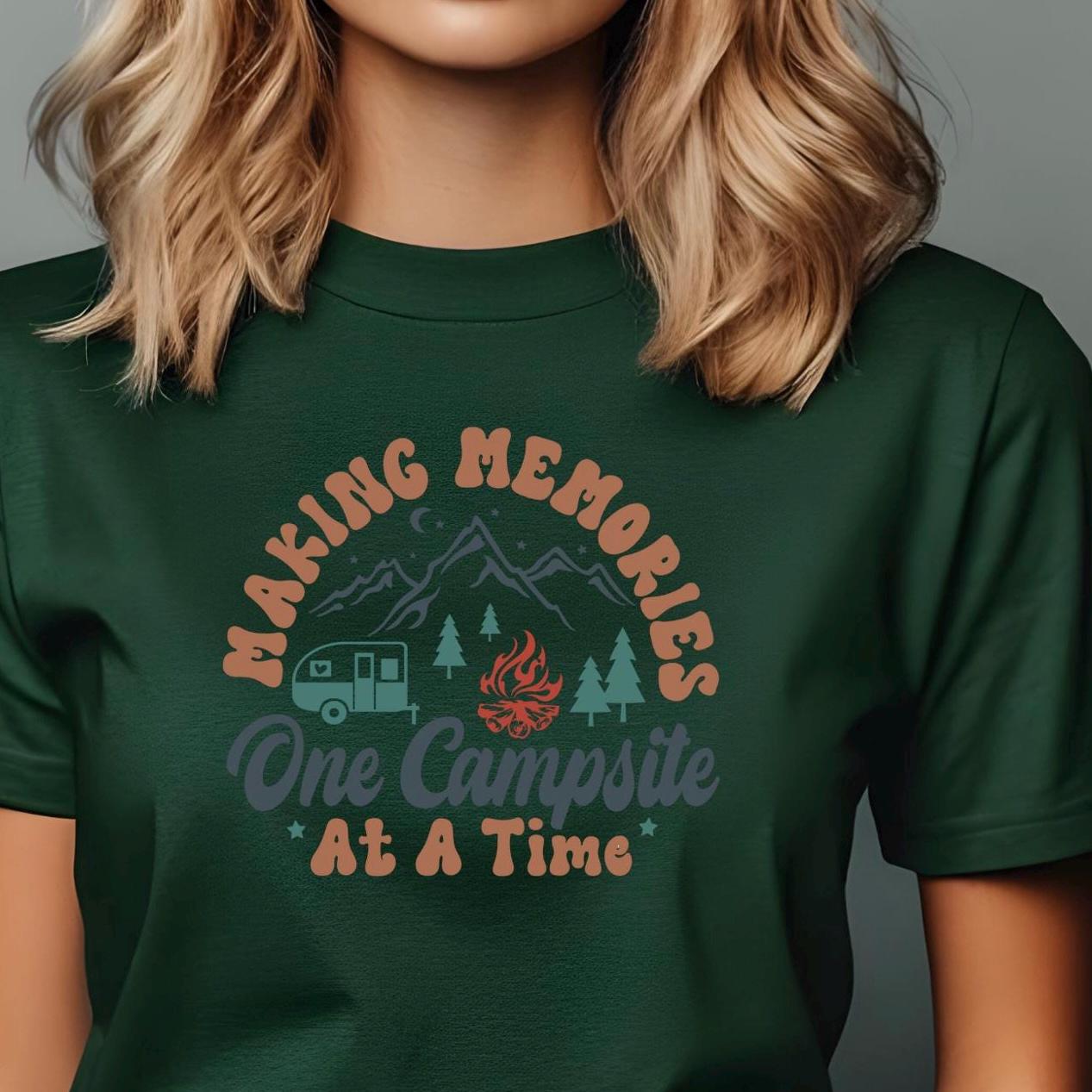 Camping Shirt or Sweatshirt – Making Memories One Campsite – RV & Nature Tee – Outdoor Adventure Gift