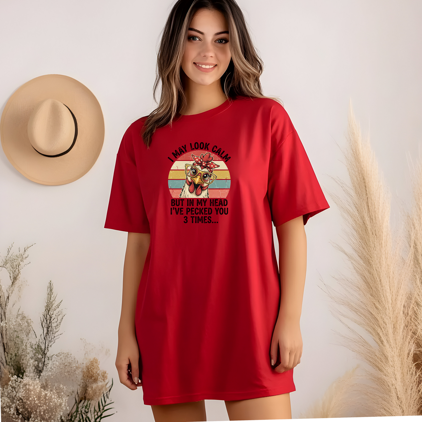 I May Look Calm Chicken Sweatshirt (Copy)