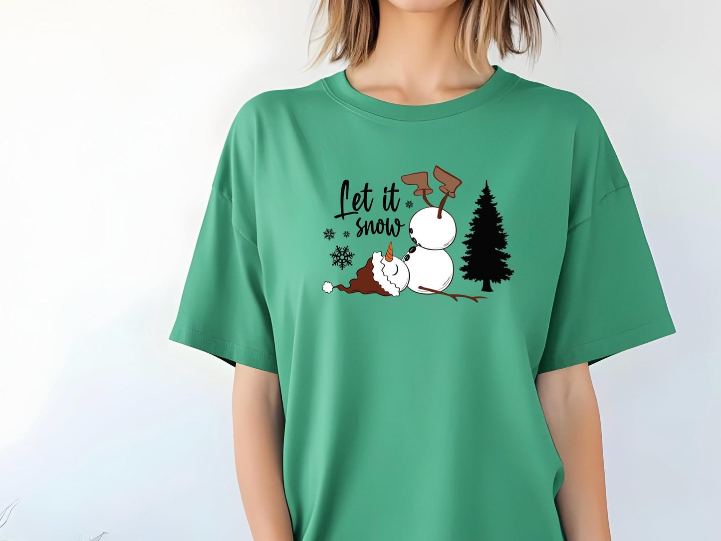 Funny Let It Snow Snowman Tee or sweatshirt