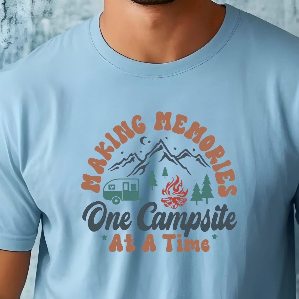 Camping Shirt or Sweatshirt – Making Memories One Campsite – RV & Nature Tee – Outdoor Adventure Gift