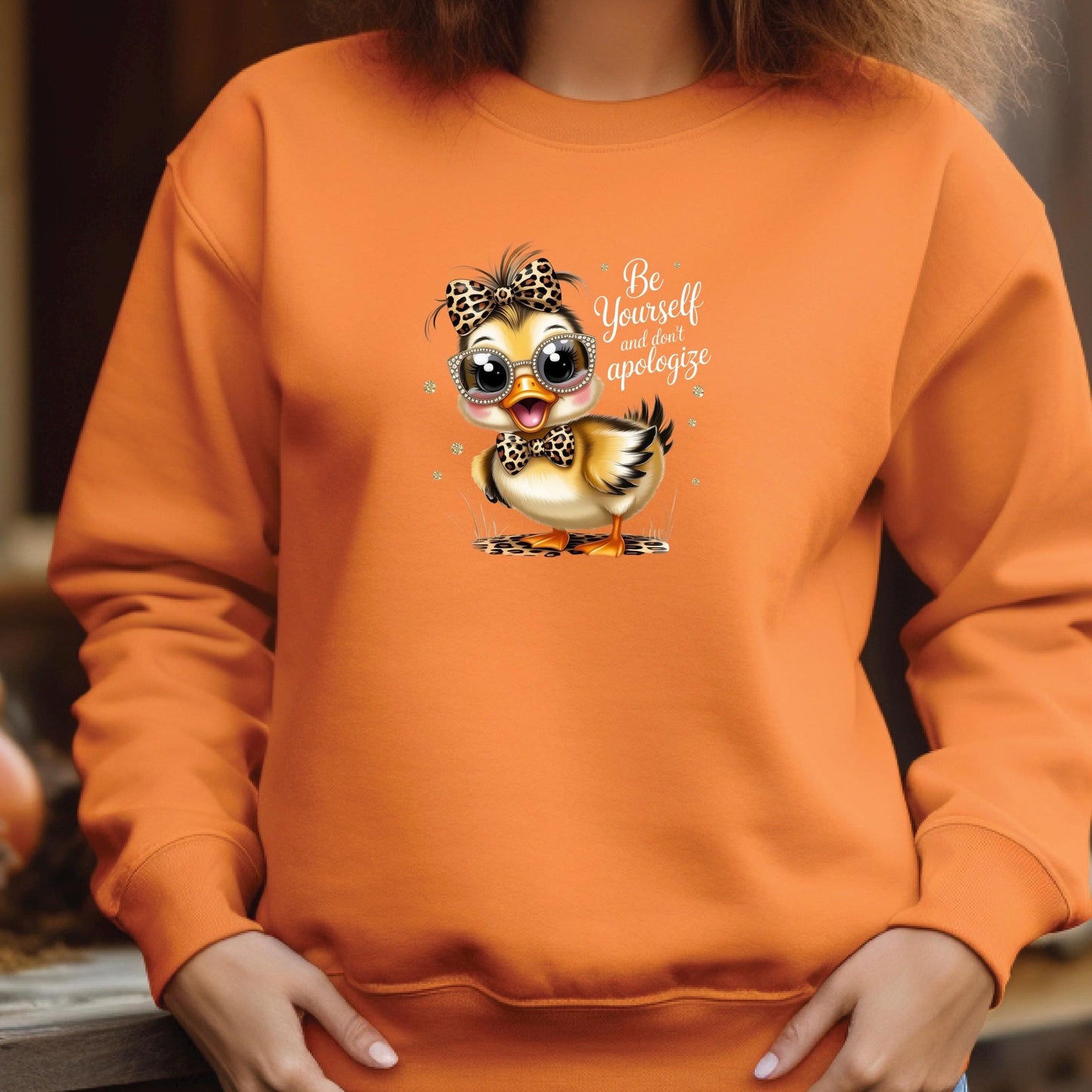 Be Yourself Shirt Cute Duck Shirt or sweatshirt Funny Animal Tee Inspirational Shirt Gift for Her Tee