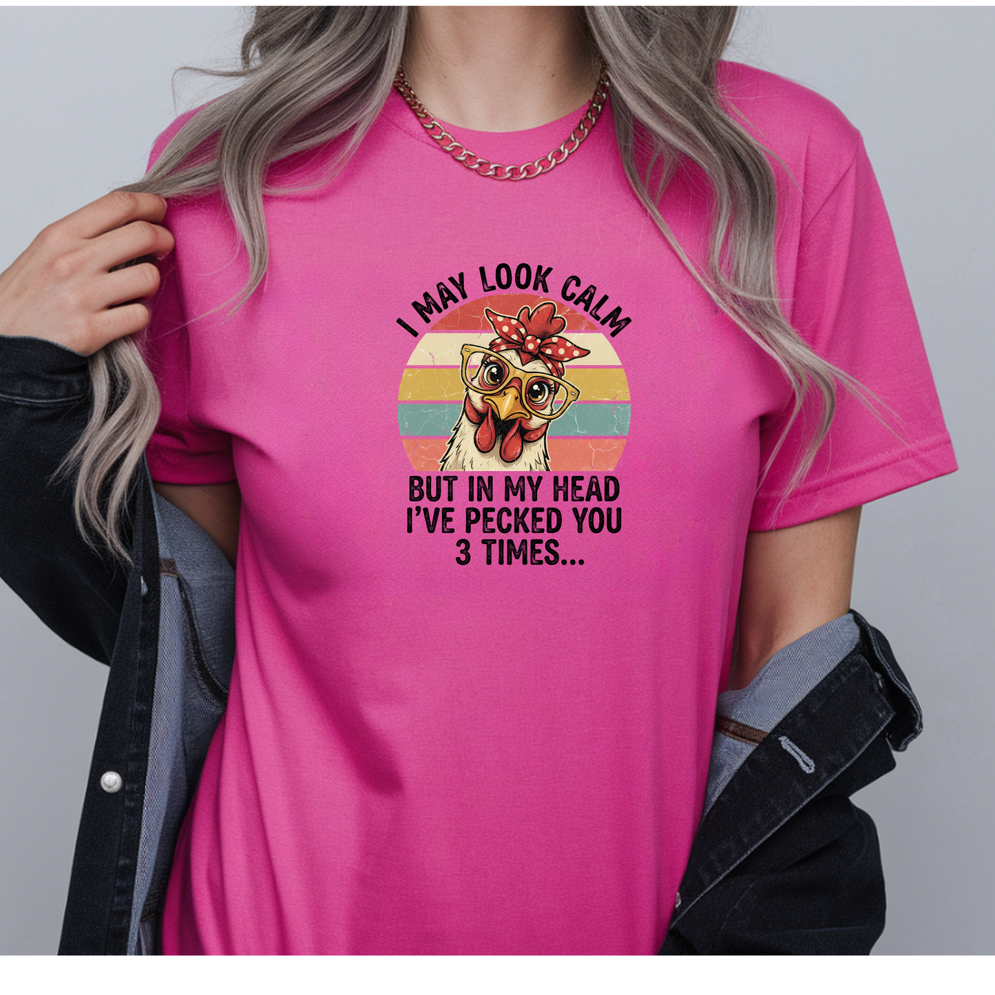 I May Look Calm Chicken Sweatshirt (Copy)