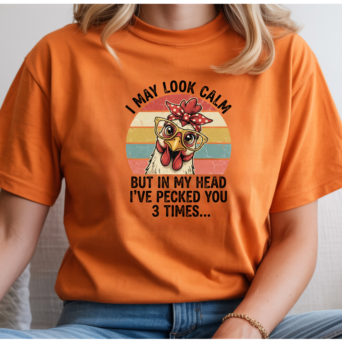 I May Look Calm Chicken Sweatshirt (Copy)