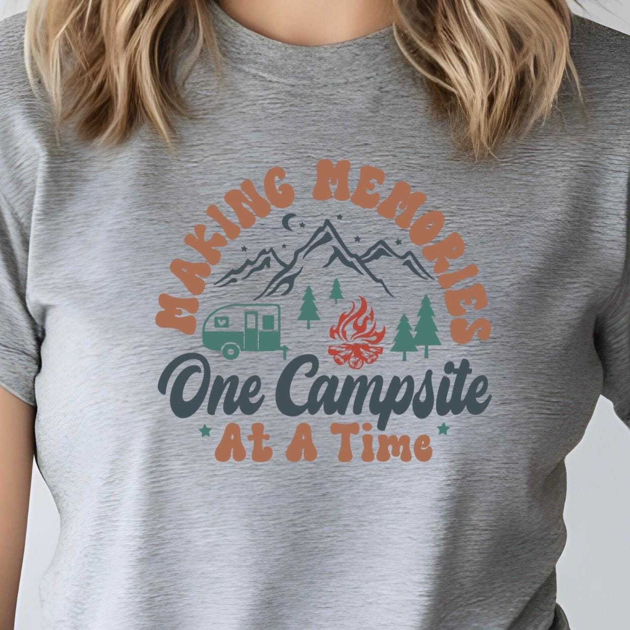 Camping Shirt or Sweatshirt – Making Memories One Campsite – RV & Nature Tee – Outdoor Adventure Gift