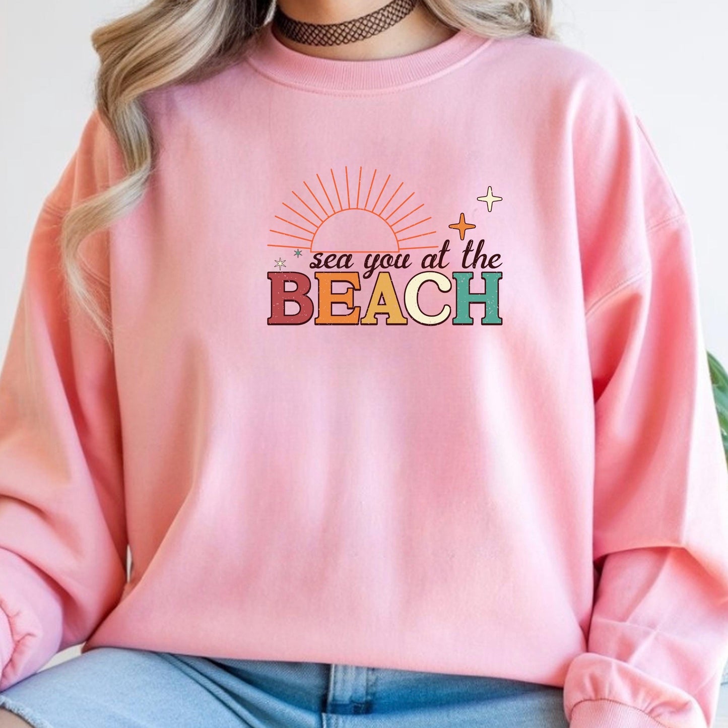 Sea You at the Beach Shirt, Beach Vacation Shirt, Summer Graphic Tee, Coastal Retro Beach Shirt