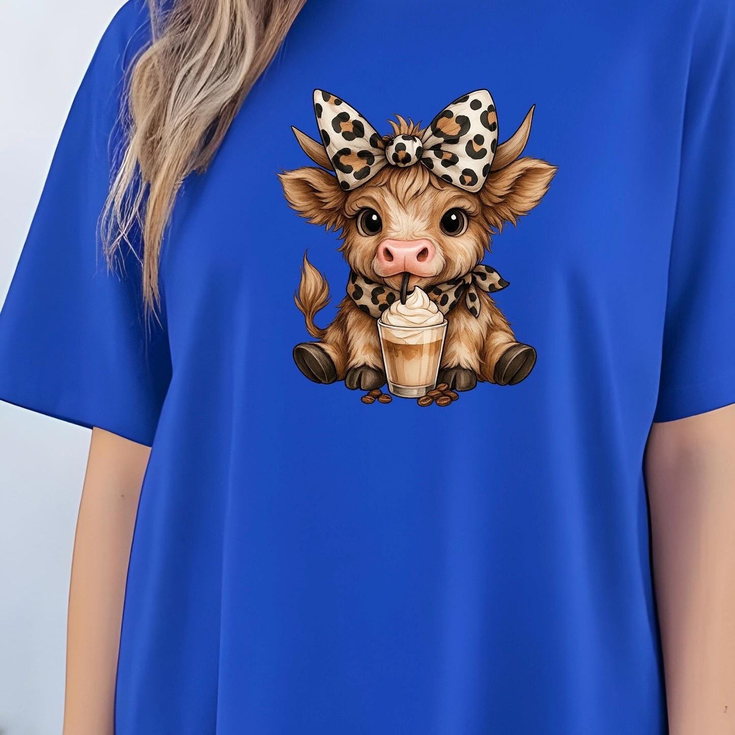Highland Cow T Shirt or Sweatshirt Cute Cow Graphic Tee Cozy Animal Lover Gift Unisex Gildan