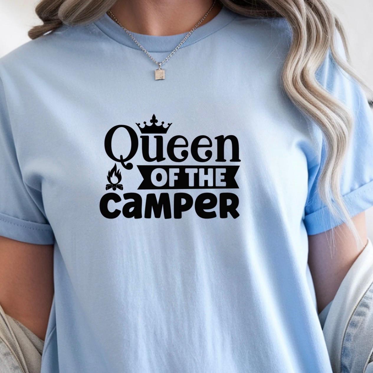 Queen of the Camper Shirt, Funny RV Camping Gift
