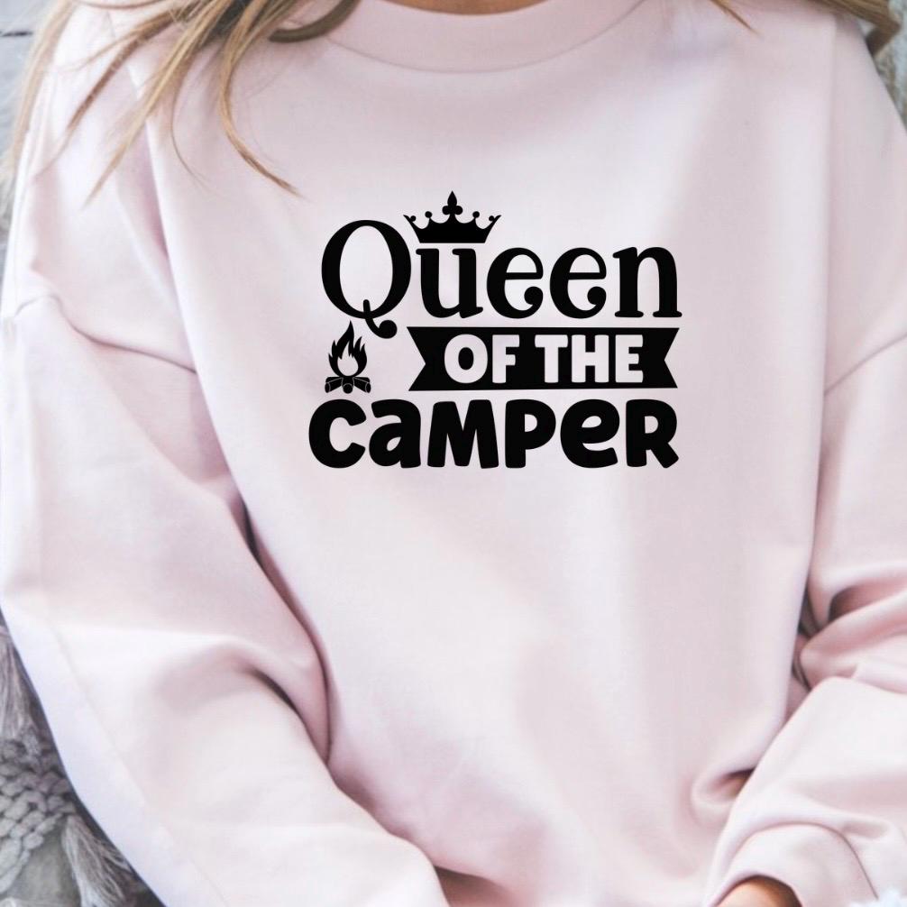 Queen of the Camper Sweatshirt, Funny RV Camping Gift