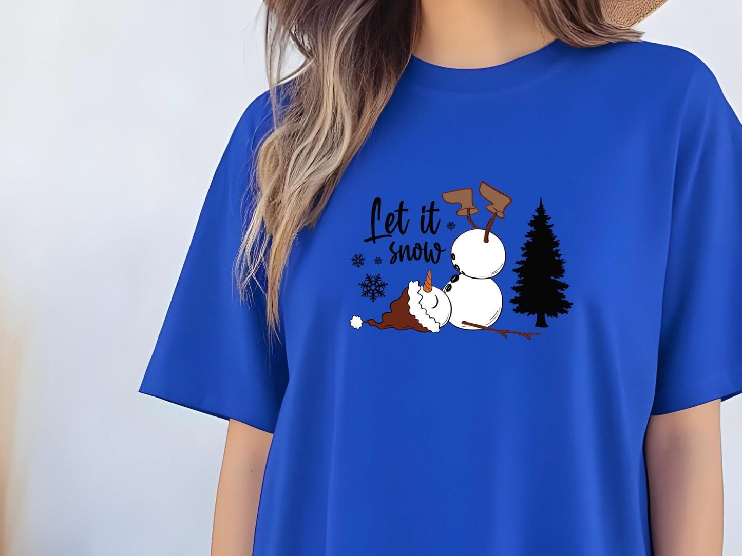 Funny Let It Snow Snowman Tee or sweatshirt