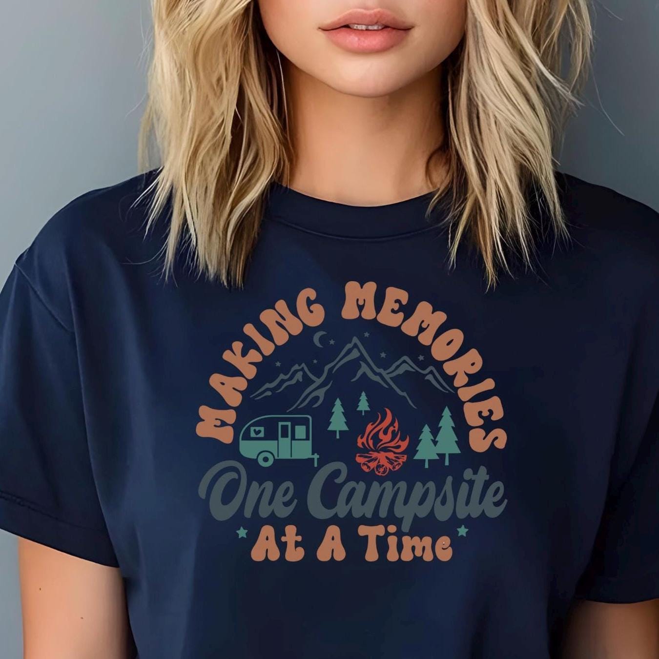 Camping Shirt or Sweatshirt – Making Memories One Campsite – RV & Nature Tee – Outdoor Adventure Gift