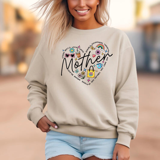 Mama Sweatshirt, Mother Shirt, Cute Mom Gift, Trendy Mom Shirt, Mothers Day Gift, Floral Mom Tee