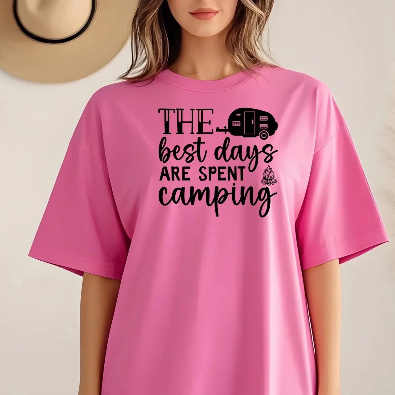 The Best Days Are Spent Camping" Graphic Tee or sweatshirt /RV Camper T-Shirt