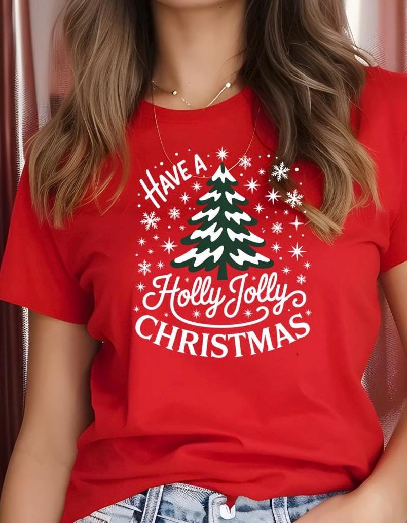 Holly Jolly Christmas Shirt or Sweatshirt