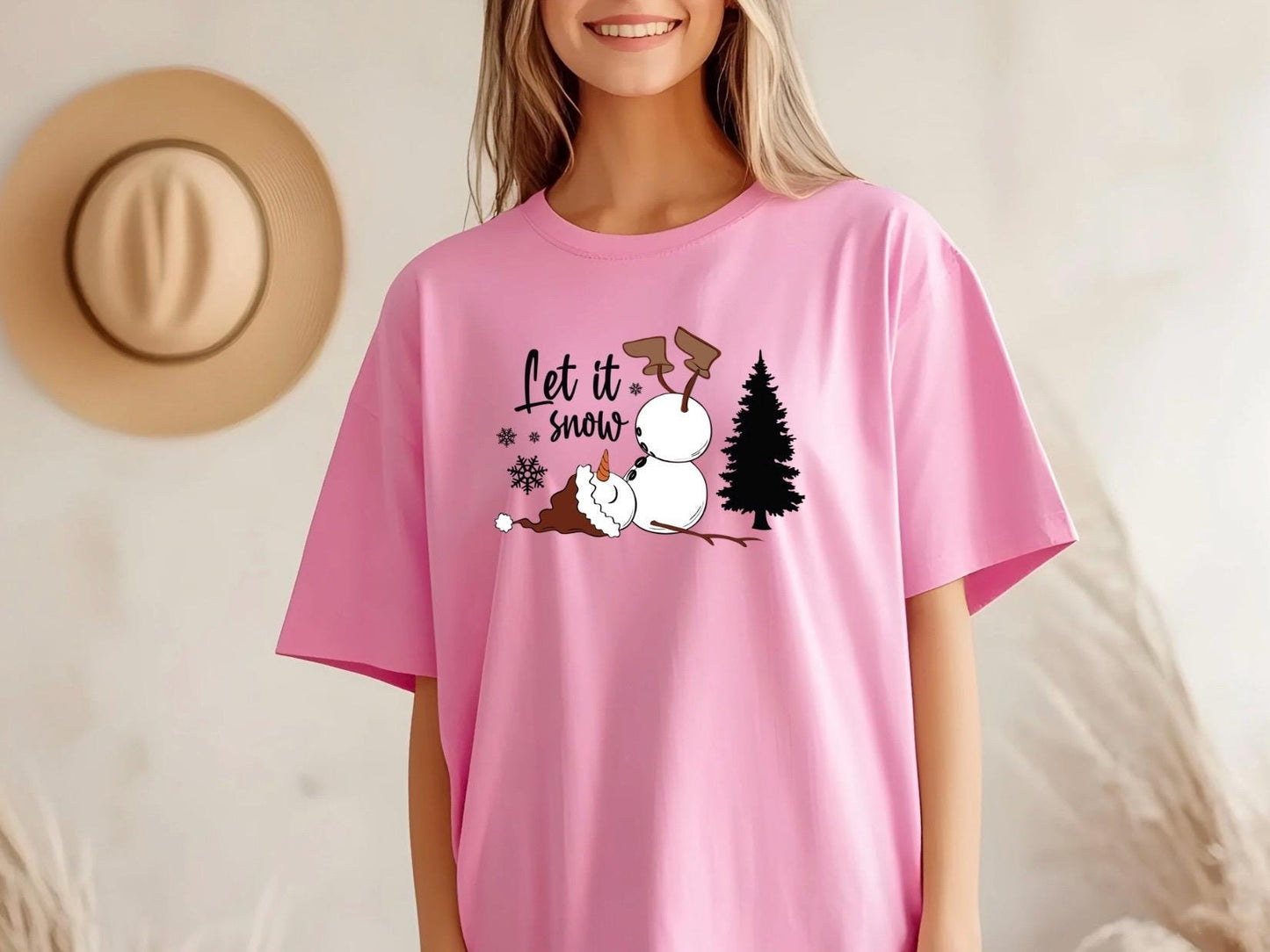 Funny Let It Snow Snowman Tee or sweatshirt
