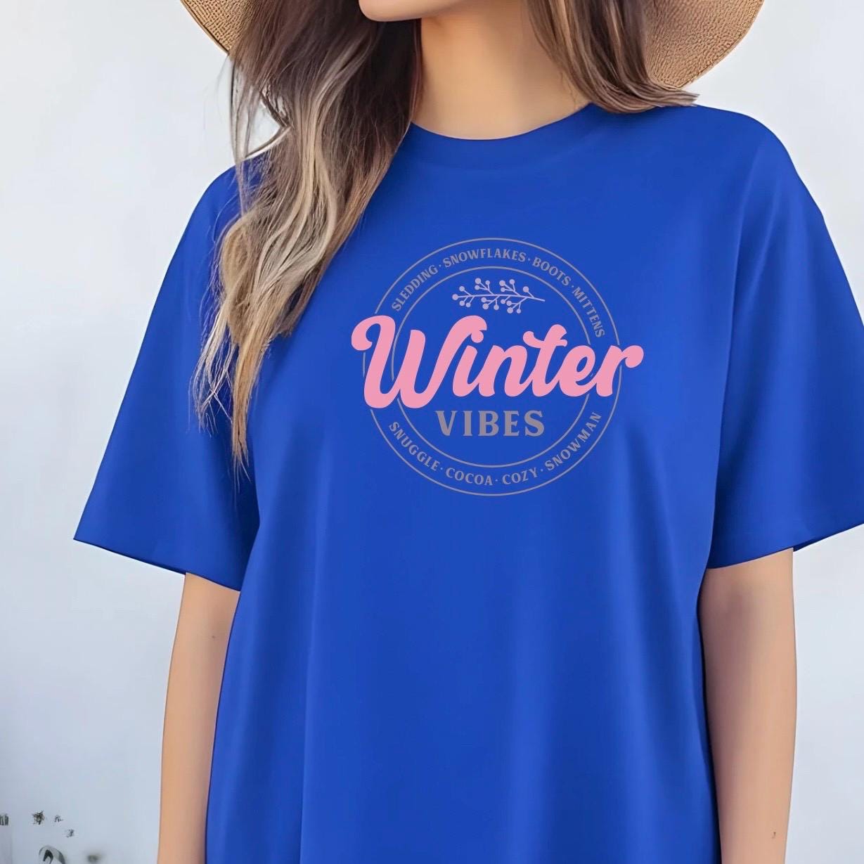 Winter Vibes" Graphic Tee | unisex Winter T-Shirt or sweatshirt for Women
