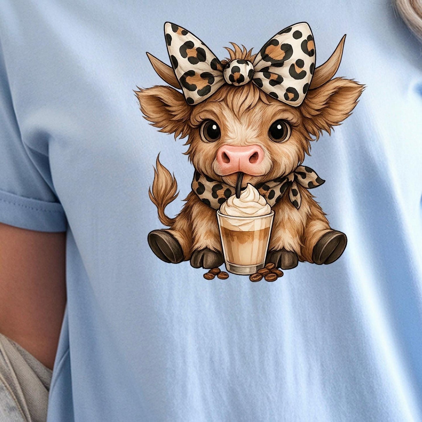 Highland Cow T Shirt or Sweatshirt Cute Cow Graphic Tee Cozy Animal Lover Gift Unisex Gildan
